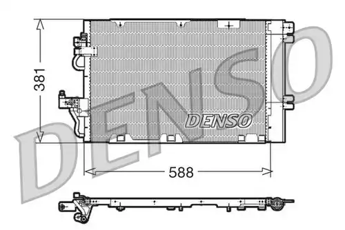 кондензатор, климатизация DENSO DCN20010