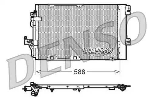 кондензатор, климатизация DENSO DCN20011