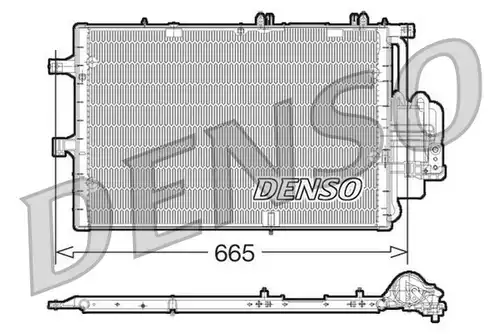кондензатор, климатизация DENSO DCN20017