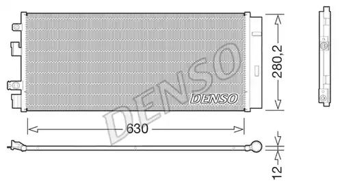кондензатор, климатизация DENSO DCN20018
