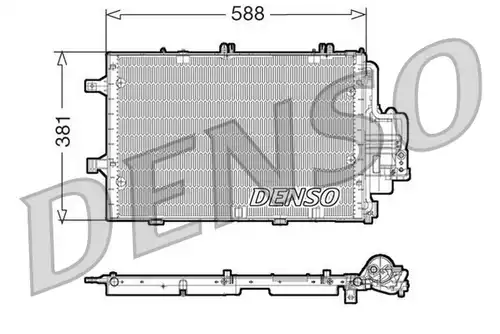 кондензатор, климатизация DENSO DCN20020