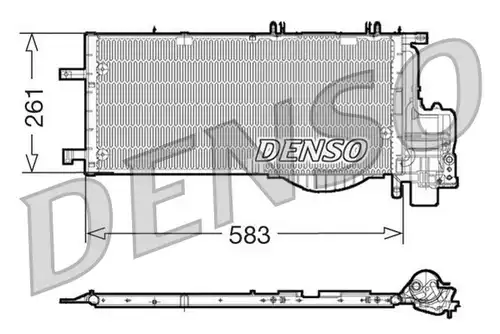 кондензатор, климатизация DENSO DCN20022