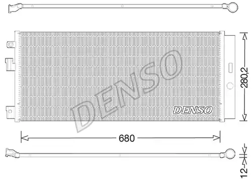 кондензатор, климатизация DENSO DCN20023