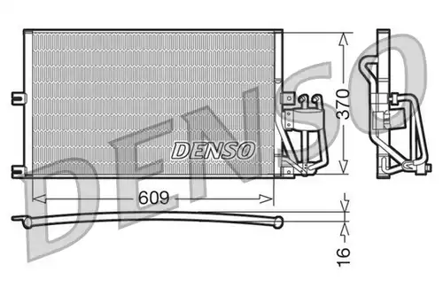 кондензатор, климатизация DENSO DCN20029