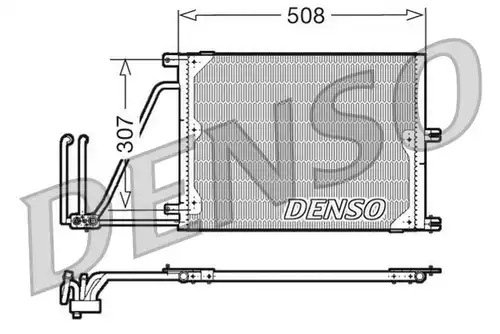 кондензатор, климатизация DENSO DCN20030