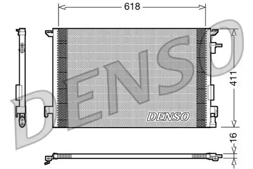 кондензатор, климатизация DENSO DCN20031