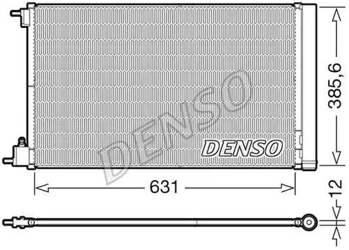 кондензатор, климатизация DENSO DCN20039