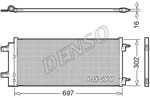 кондензатор, климатизация DENSO DCN20044