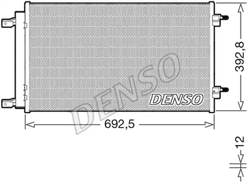 кондензатор, климатизация DENSO DCN20047