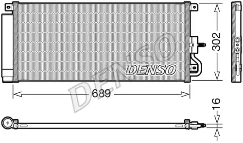 кондензатор, климатизация DENSO DCN20048