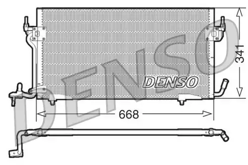 кондензатор, климатизация DENSO DCN21011