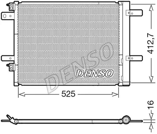 кондензатор, климатизация DENSO DCN21022