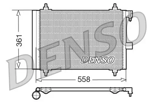 кондензатор, климатизация DENSO DCN21025