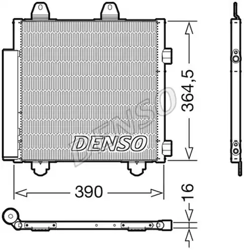 кондензатор, климатизация DENSO DCN21033