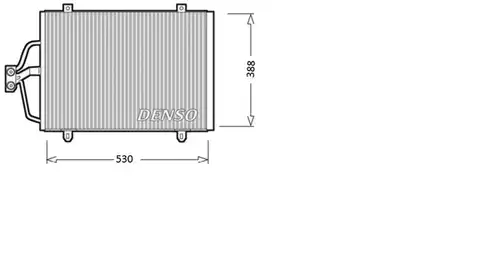 кондензатор, климатизация DENSO DCN23003