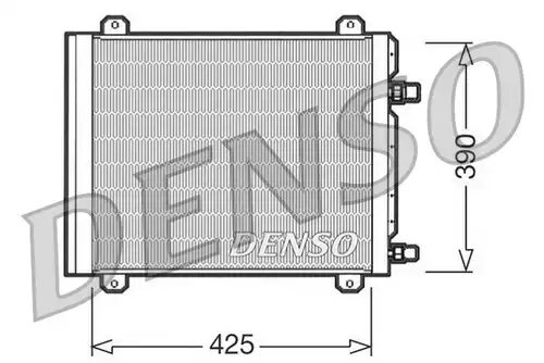 кондензатор, климатизация DENSO DCN23004