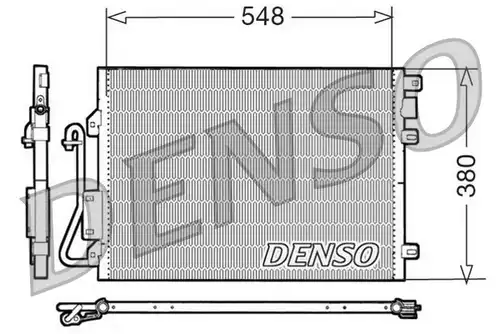 кондензатор, климатизация DENSO DCN23008