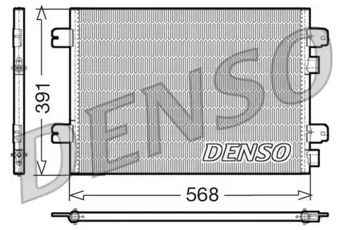 кондензатор, климатизация DENSO DCN23011