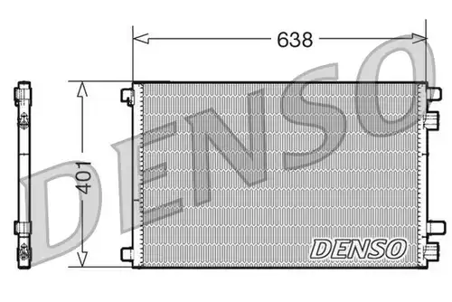 кондензатор, климатизация DENSO DCN23012