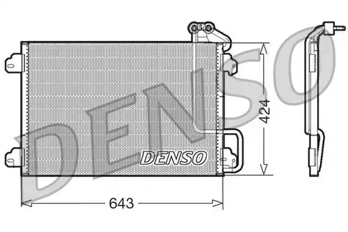 кондензатор, климатизация DENSO DCN23013