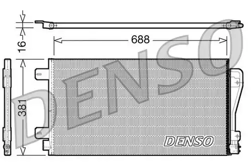 кондензатор, климатизация DENSO DCN23014