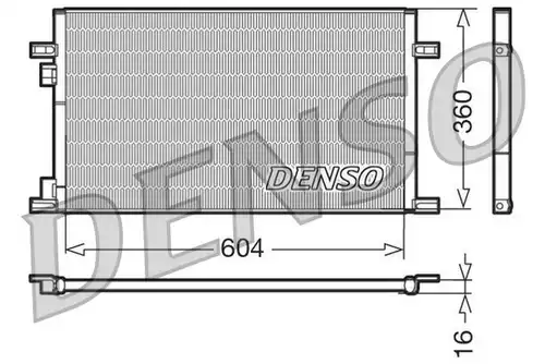 кондензатор, климатизация DENSO DCN23019