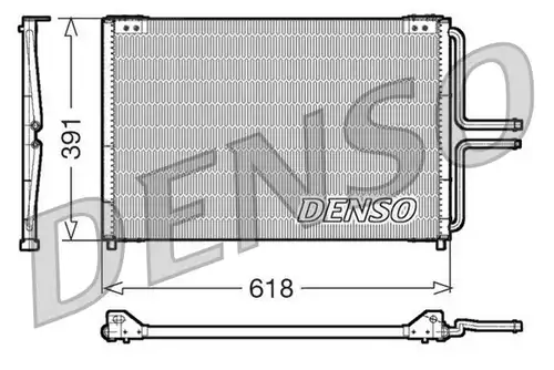 кондензатор, климатизация DENSO DCN23020