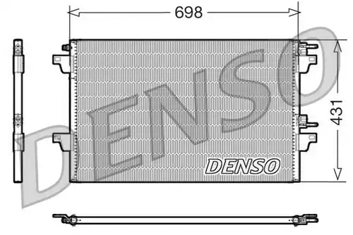кондензатор, климатизация DENSO DCN23021