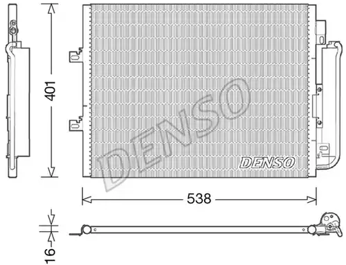 кондензатор, климатизация DENSO DCN23026