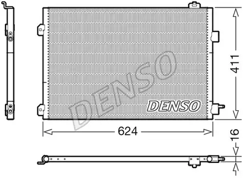 кондензатор, климатизация DENSO DCN23027