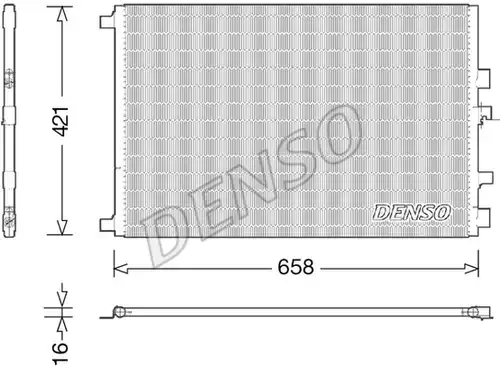 кондензатор, климатизация DENSO DCN23033