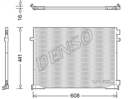 кондензатор, климатизация DENSO DCN23035