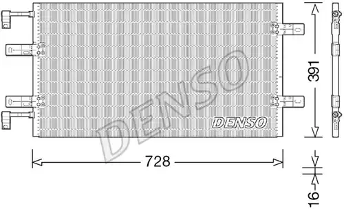 кондензатор, климатизация DENSO DCN23036