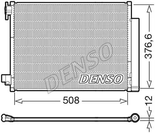 кондензатор, климатизация DENSO DCN23052