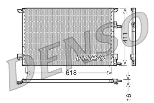 кондензатор, климатизация DENSO DCN25001