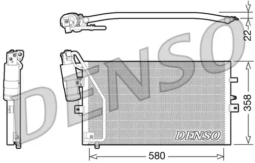 кондензатор, климатизация DENSO DCN25003