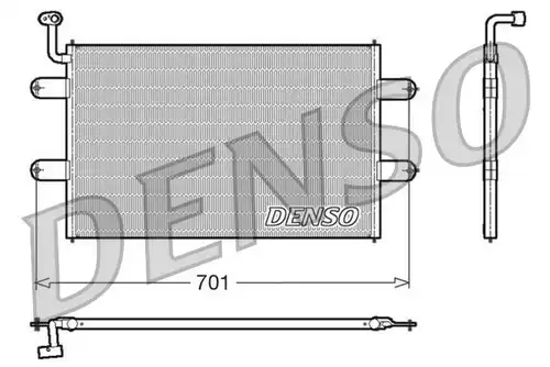 кондензатор, климатизация DENSO DCN27003