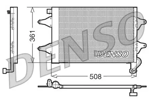 кондензатор, климатизация DENSO DCN27004