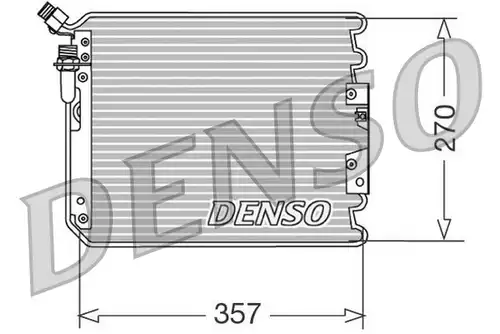 кондензатор, климатизация DENSO DCN28001