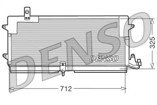 кондензатор, климатизация DENSO DCN32004