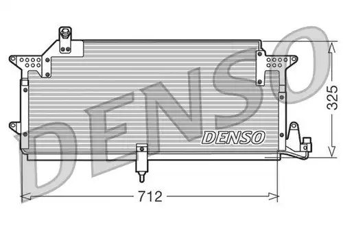 кондензатор, климатизация DENSO DCN32005