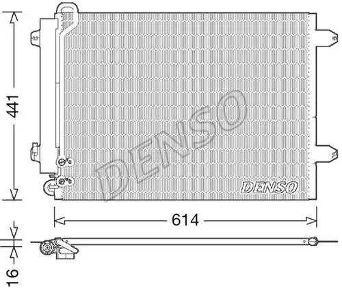 кондензатор, климатизация DENSO DCN32008