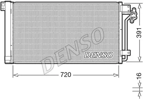 кондензатор, климатизация DENSO DCN32020