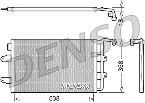 кондензатор, климатизация DENSO DCN32026