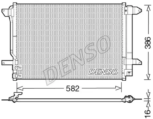 кондензатор, климатизация DENSO DCN32027