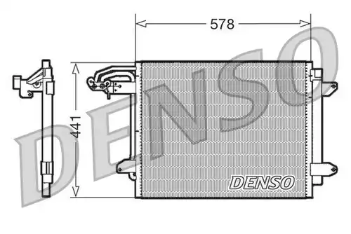 кондензатор, климатизация DENSO DCN32030