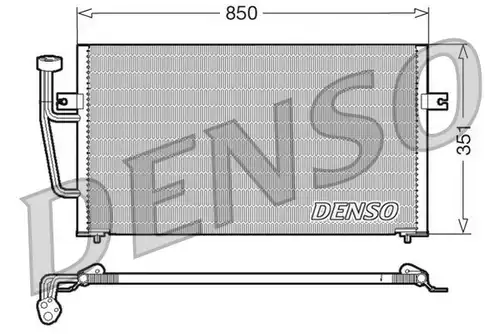 кондензатор, климатизация DENSO DCN33007
