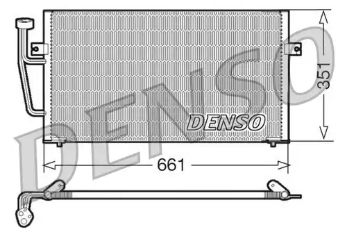 кондензатор, климатизация DENSO DCN33008