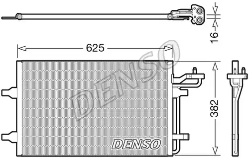 кондензатор, климатизация DENSO DCN33009