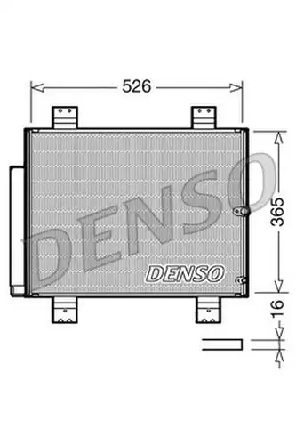 кондензатор, климатизация DENSO DCN35002